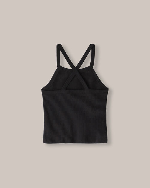 Tank Top De Rib Negra